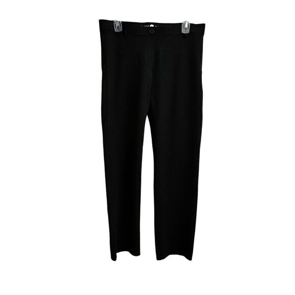 Betabrand Classic Straight Fit Dress Pants Yoga Pants Black Size Large W0076-BK - Picture 1 of 5